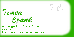 timea czank business card